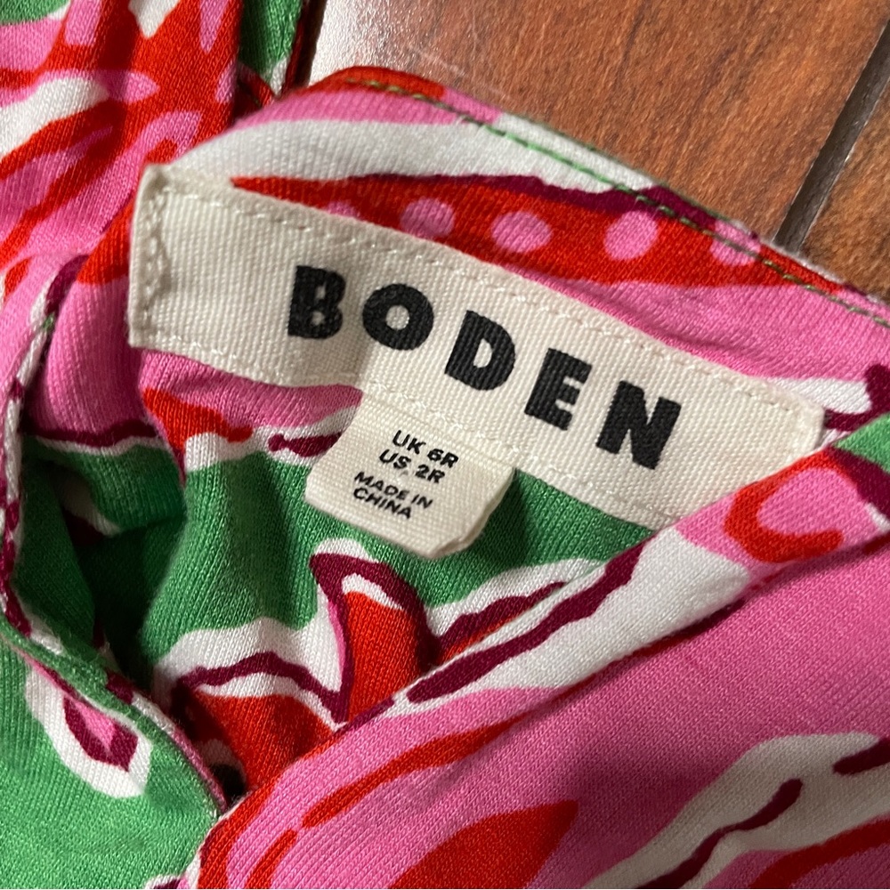 Boden Botanic Vine Soft Jersey Dress - Picture 9 of 10